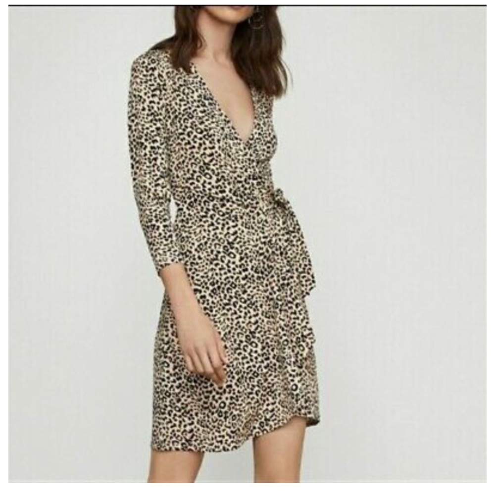 BCBG Leopard Wrap Dress